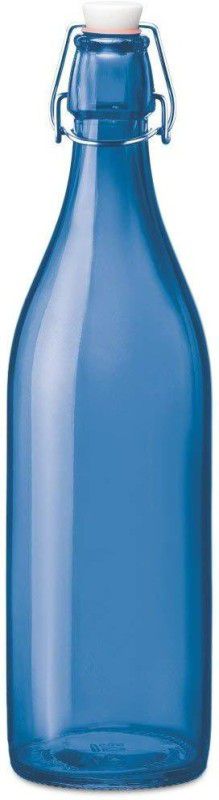 NOGAIYA bottles 900 ml Bottle  (Pack of 1, Blue, Glass)