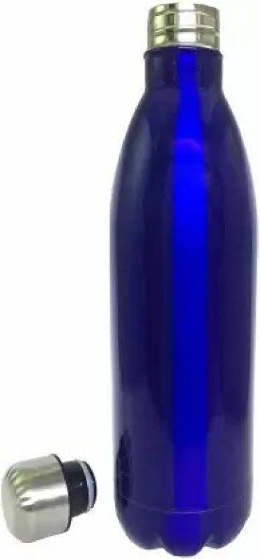 s.m.mart Mega Dallar Insulated 1000 ml Bottle  (Pack of 1, Blue, Steel)