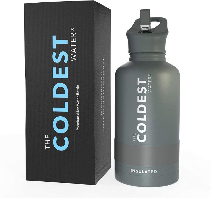 The Coldest Water Vacuum Insulated Stainless Steel 1892 ml Bottle  (Pack of 1, Grey, Steel)