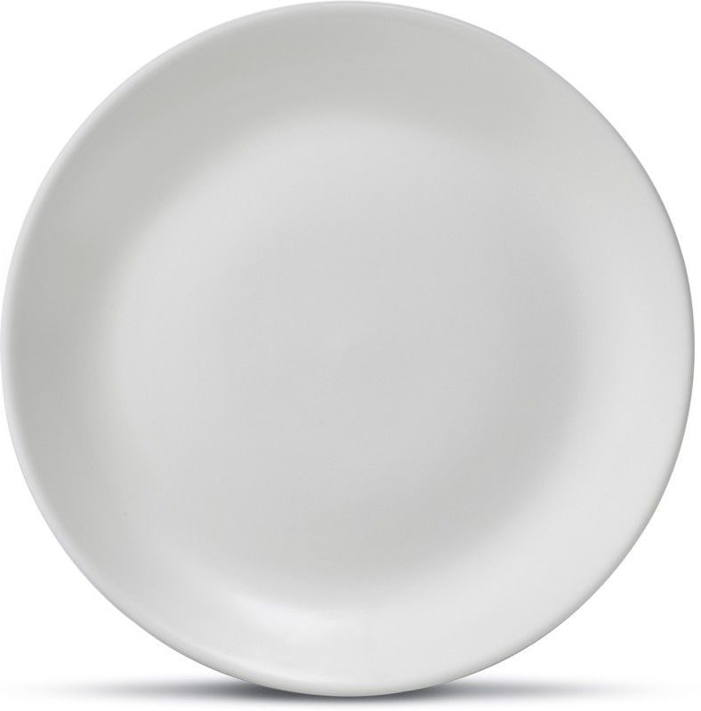 TATA CERAMICS COUPE DINNER PLATE Dinner Plate  (Pack of 4, Microwave Safe)