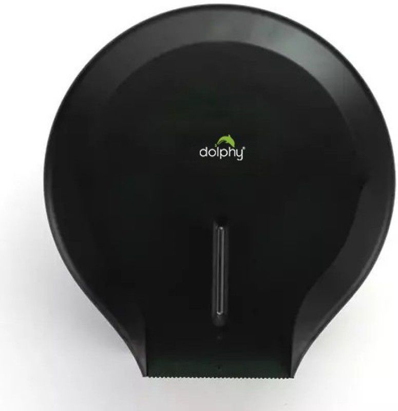 DOLPHY Black Anti-Dust Jumbo Roll Toilet Paper Dispenser