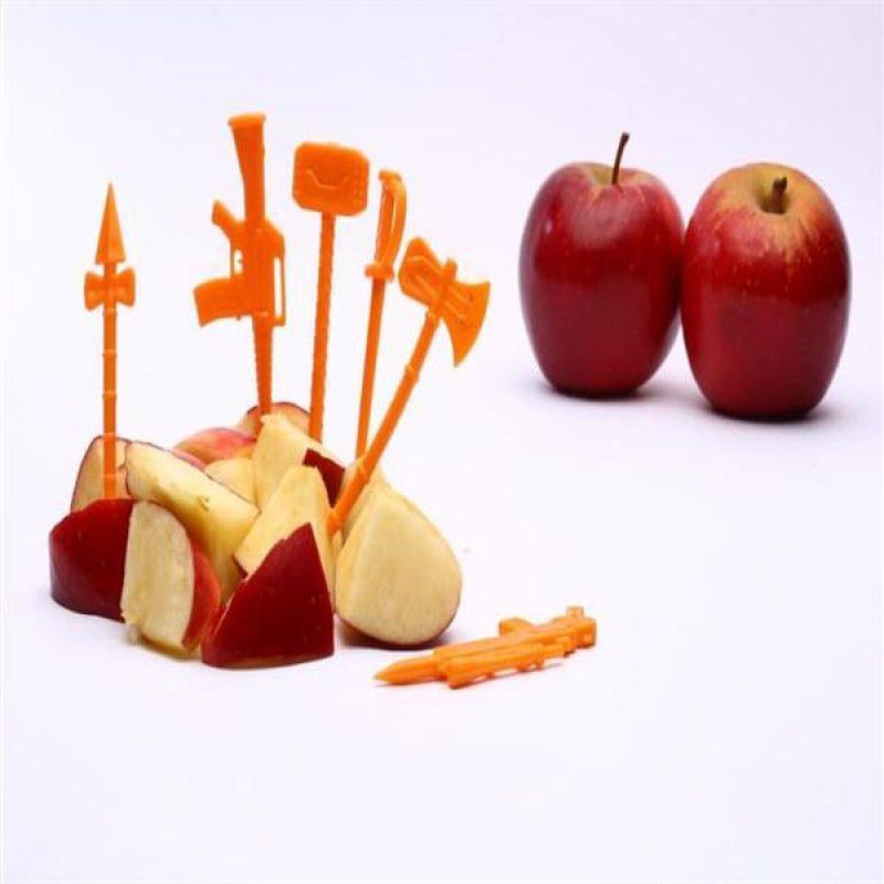 Mudra Mudra AVENGERS Fruit Fork – 6pcs SET Disposable Plastic Fruit Fork Set  (Pack of 6)