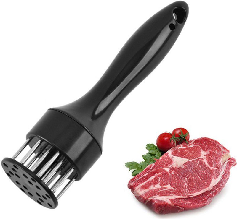 Luxula Meat Hammer Tenderizer Spikes Knife Stainless Steel Needle Prongs Kitchen Tool Plastic Hammer Meat Tenderizer