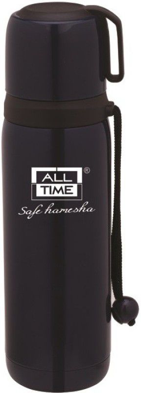 All Time Cresta SS Majesty 500 ml Flask  (Pack of 1, Blue, Black, Steel)