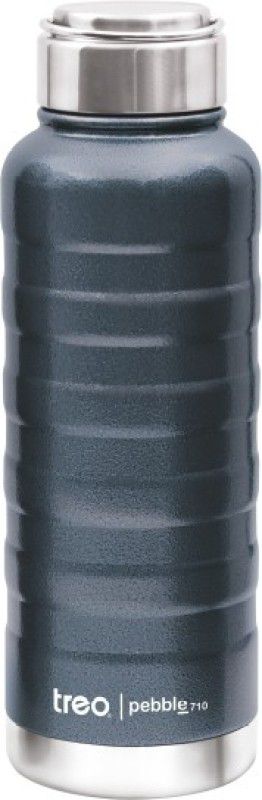 TREO Pebble Thermosteel Hot & Cold Bottle 710 ml Bottle  (Pack of 1, Blue, Steel)