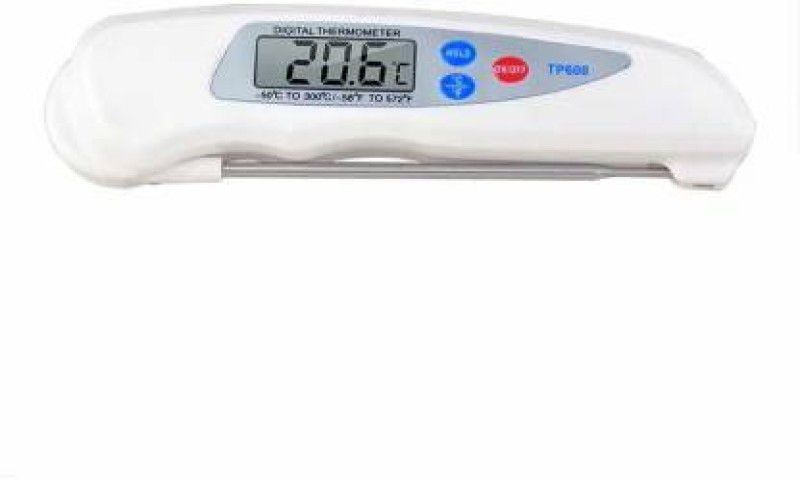 Thermomocare TP-608 Foldable Digital Food Thermometer Electronic Collapsible Probe Cooking Temp Instant Read Thermocouple Kitchen Thermometer Thermometer with Fork Kitchen Thermometer
