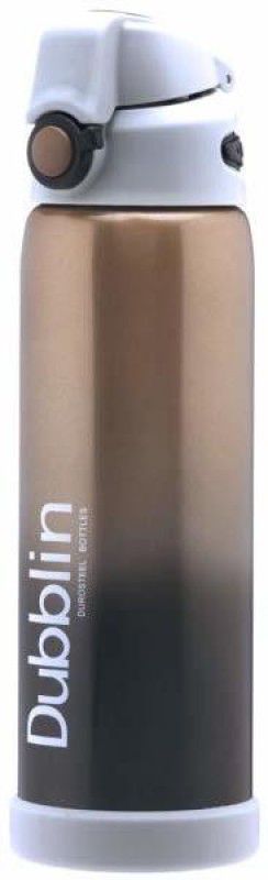 DUBBLIN Bold Double Wall Vacuum Insulated Water Bottle, Keeps Hot 12 Hrs, Cold 24 Hrs 980 ml Bottle  (Pack of 1, Brown, Steel)