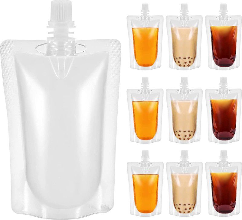 GreenTwish Liquid Spout Pouch for Beverages like Juice, Tea, Liquor Etc. | Size: 250 ML | Plastic Storage Pouch  (Pack of 20)