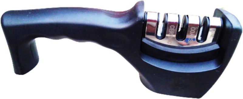 SPD Manual Steel knife sharpener in 3 stage Knife Sharpening Steel  (Ceramic, Stainless Steel, Plastic)