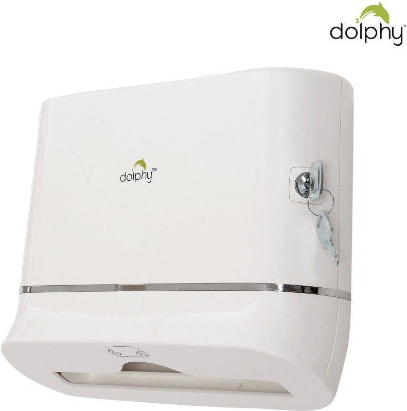 DOLPHY White Multifold Mini Hand Towel Paper Dispenser