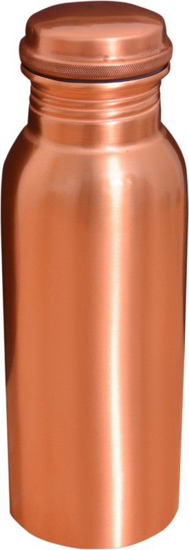 Flipkart SmartBuy seamless pure copper mini water bottle 700 ml Bottle 700 ml Bottle  (Pack of 1, Copper, Copper)