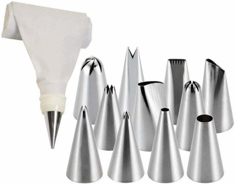 Innpole N12 Plastic Multi-opening Icing Nozzle  (Silver Pack of 1)