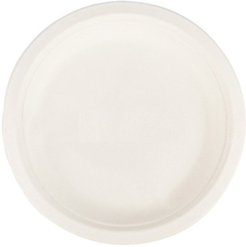e kysa eco-6inch-R Dinner Plate  (Pack of 50, Microwave Safe)