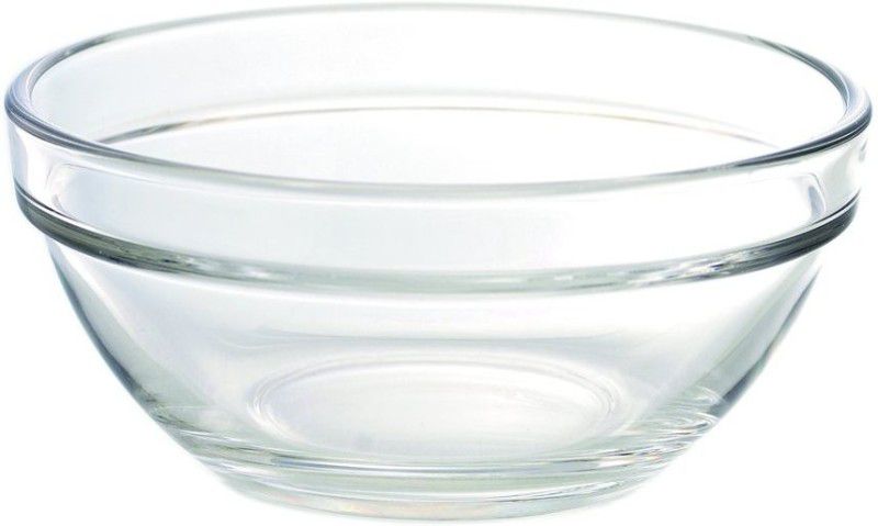 ice bowl set serving fruits, candy, Dry-fruits, Sweets Disposable Dessert Bowl Glass Disposable Decorative Bowl  (Clear, Pack of 6)