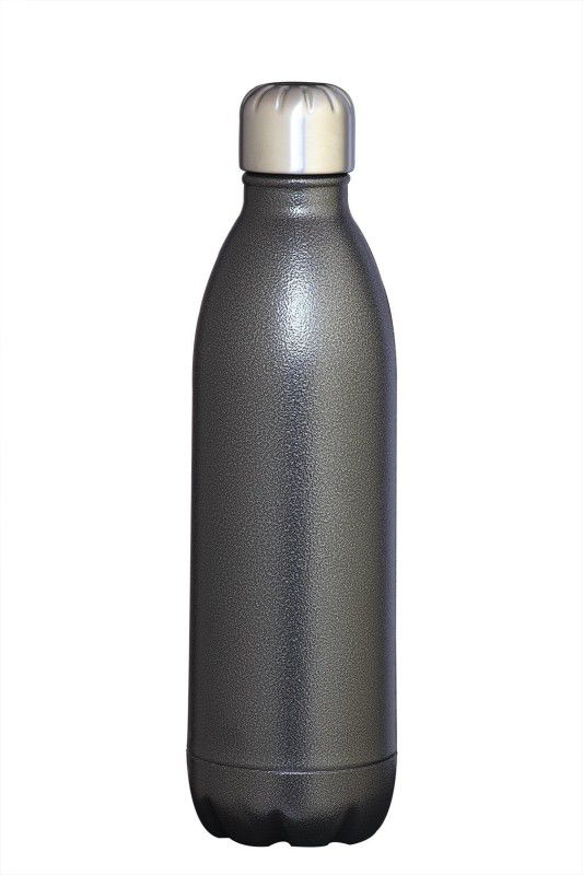 Atlasware VacuumBottle-MatteBlack 1000 ml Flask  (Pack of 1, Black, Steel)