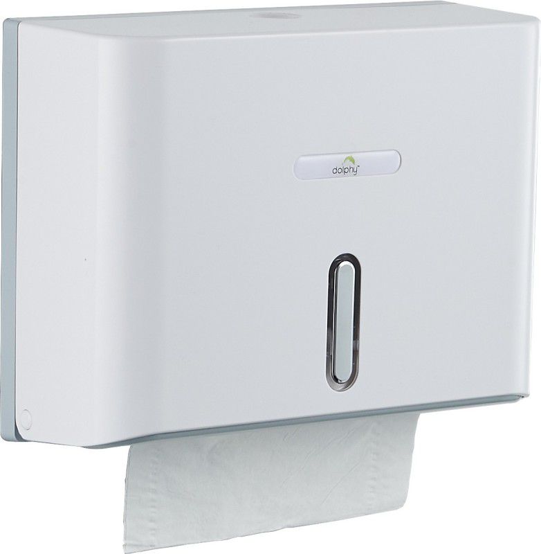 DOLPHY White Small Multifold Mini Hand Towel Paper Dispenser