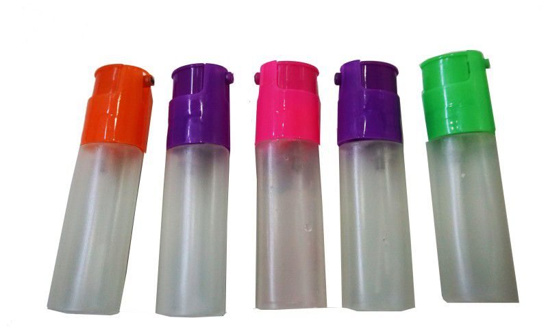 Dhinchak 5 pcs Spray pichkari in lighter shape style ( spray anything) 20 ml Spray Bottle  (Pack of 5, Multicolor, Plastic)