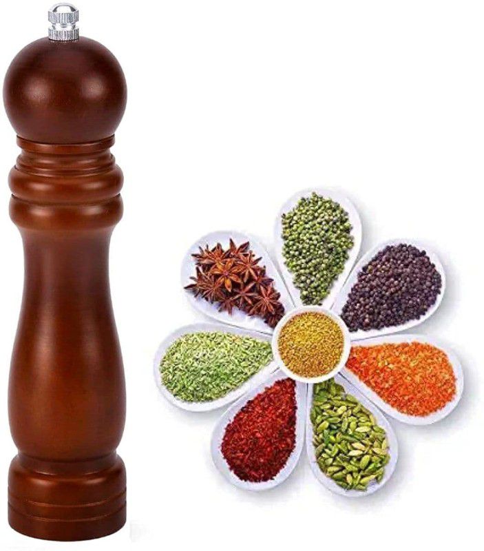 Mirakia Wooden, Stainless Steel Squeeze Mill  (Multicolor, Pack of 1)