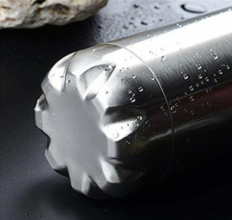 Adnate Thermosteel 24 Hours Hot and Cold Water Bottle 1000ml AD9 Pack of 1 Silver Steel 1000 ml Flask  (Pack of 1, Silver, Steel)