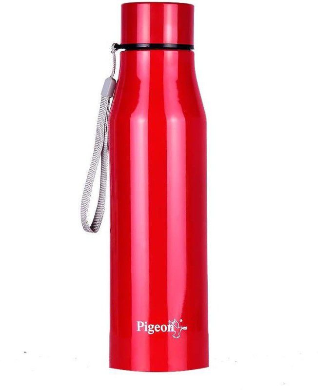 Pigeon Glamour Stainless Steel Water Bottle 600 ml Bottle  (Pack of 1, Red, Steel)