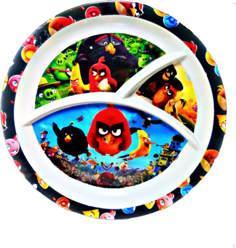 plateorzo angrybird Melamine Best Quality Pa0rtition Plate with Attractive Kids design Dinner Plate