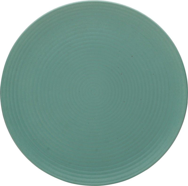 Tatvam Homes Organza' Handmade Ceramic (10 inches) Dinner Plate  (Pack of 6, Microwave Safe)