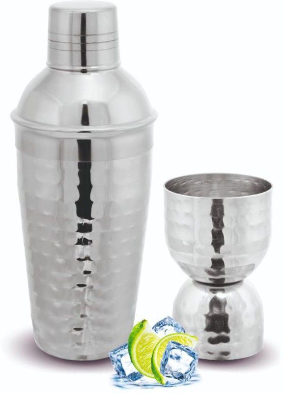 KLOUD9 500 ml Steel Cocktail Shaker  (Silver)