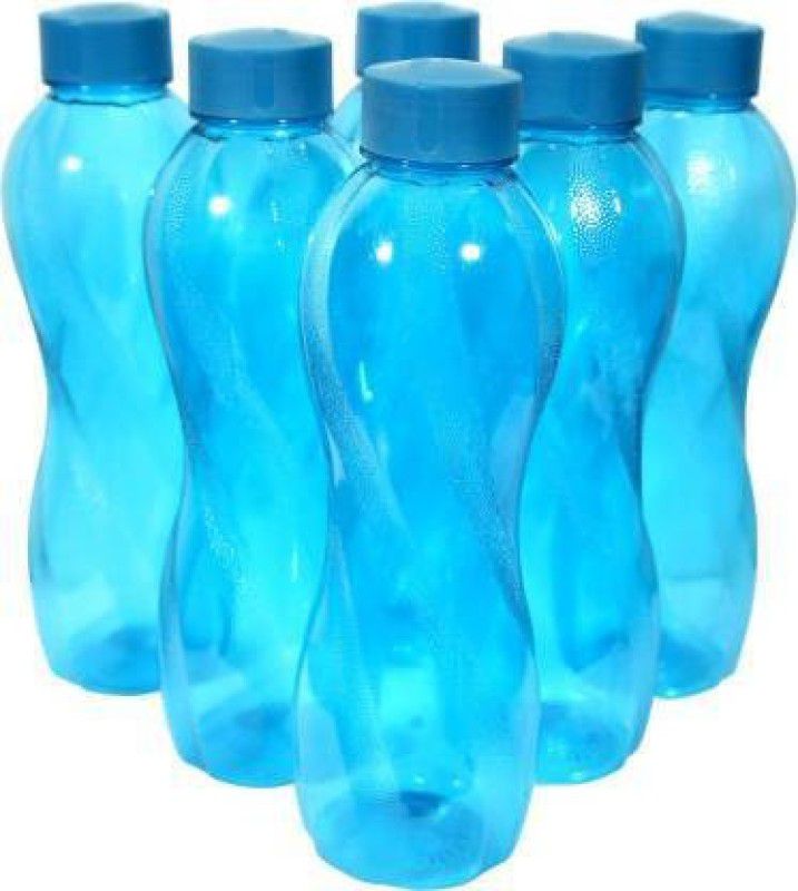 chapo 1000 ml Bottle (Pack of 6, Blue, Plastic) 1000 ml Bottle  (Pack of 6, Blue, Plastic)
