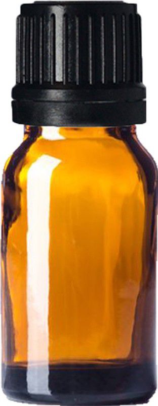 PHARCOS Amber Glass Bottle + Euro Dropper + Black Tamper Proof Cap f Leak Proof 10 ml Bottle  (Pack of 12, Brown, Glass)