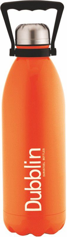 DUBBLIN Double Wall Vacuum Insulated Water Bottle, Keeps Hot 12 Hrs, Cold 24 Hrs 1500 ml Bottle  (Pack of 1, Orange, Steel)