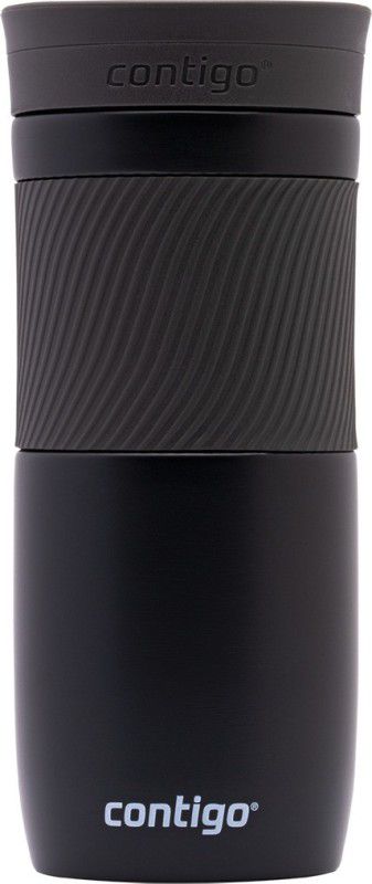 Contigo Byron Travel Mug Thermosteel Bottle for Office Use, Travelling and Gifting 470 ml Flask  (Pack of 1, Black, Steel)
