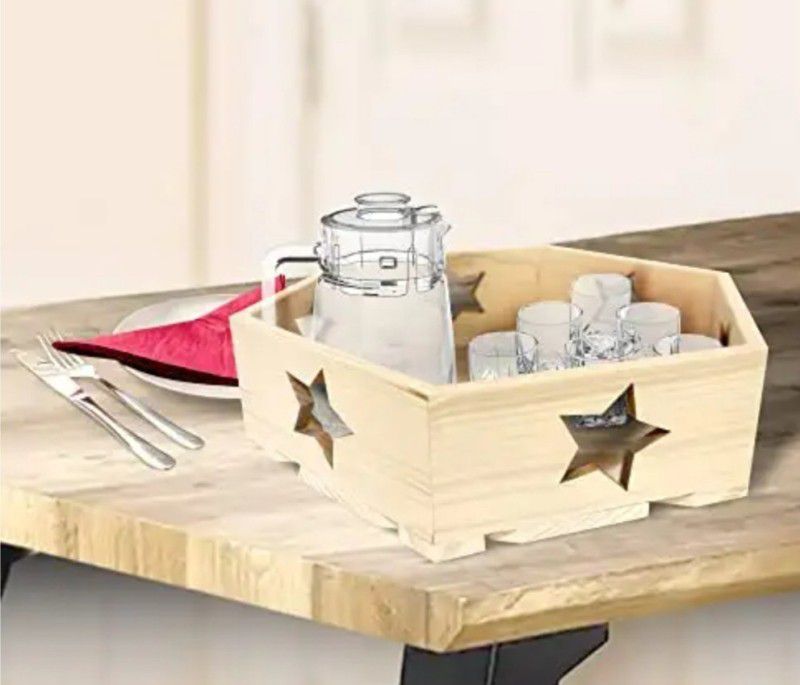 Wood tray and gift box Dinner Set  (Microwave Safe)