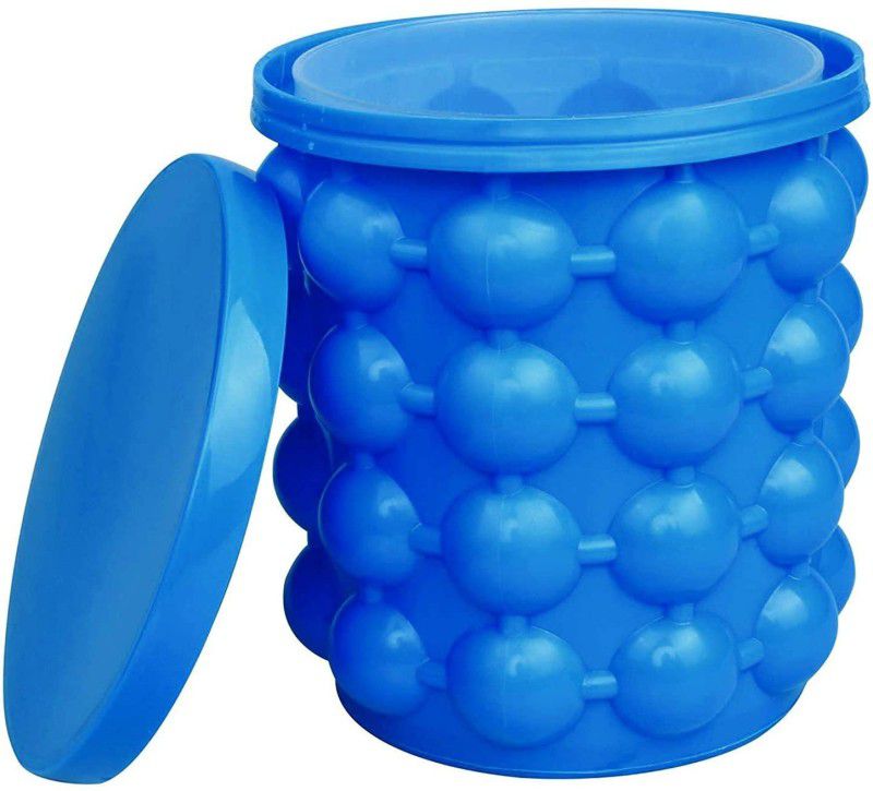 Altroz 1 L Silicone Silicone Ice Cube Maker Large Silicone Ice Bucket Ice Bucket  (Blue)