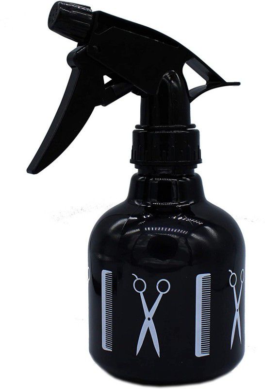 TRENJASU Multipurpose Professional Empty Spray Bottle for Home and Salon 250 ml Spray Bottle  (Pack of 1, Black, Plastic)