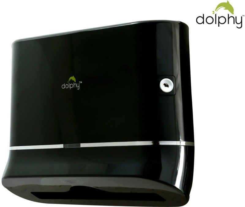 DOLPHY Black Multifold Mini Hand Towel Paper Dispenser