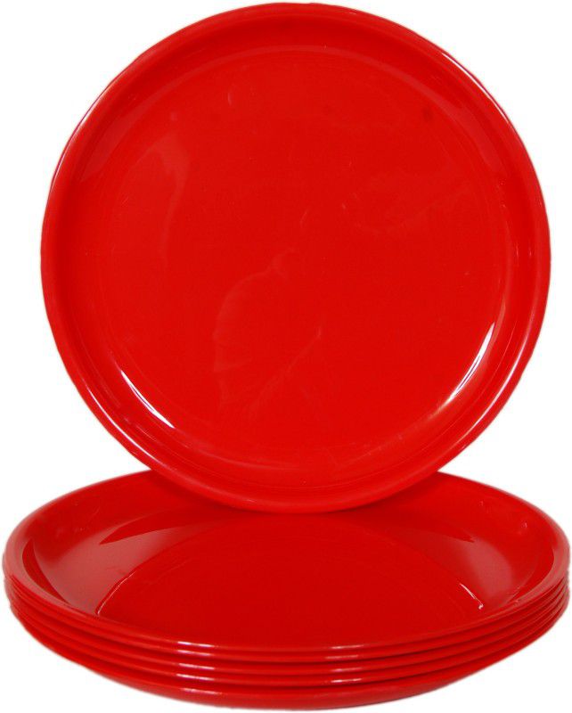 Day2Day Trendy Dinner Plate  (Pack of 6, Microwave Safe)