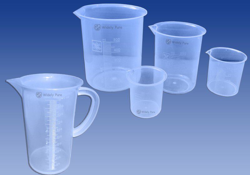 Widely Pure Measuring jug 1000ml and Beakers set 500ml, 250ml, 100ml, 50ml Measuring Cup Set  (1000 ml)