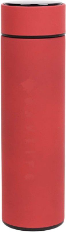 Innovegic LED Temperature Touch Display Thermal Bottle with 304 Stainless Steel - 500 ML 500 ml Bottle  (Pack of 1, Red, Steel)