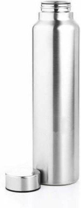 Stainless Steel Water Bottle - 1 Liter(Silver) (PACK OF 1) BOTTLE FOR COOL WATER 1000 ml Bottle  (Pack of 1, Silver, Steel)