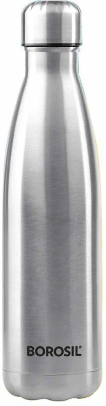 BOROSIL HYDRA BOLT SINGLE WALL BOTTLE 1000 ml Bottle  (Pack of 1, Silver, Steel)