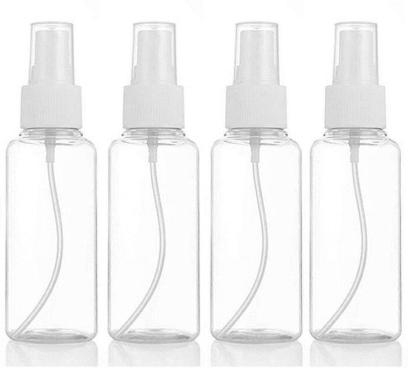 AMPEREUS MISTBOTTLE04 100 ml Spray Bottle  (Pack of 4, Clear, Plastic)