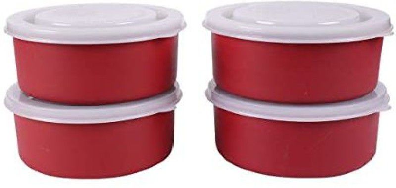 Polypropylene Pasta Bowl  (Red, Pack of 4)