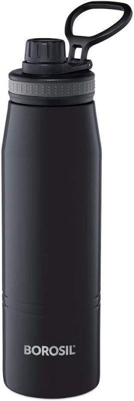 BOROSIL Hydra Go sport 900 Bottle 900 ml Flask  (Pack of 1, Black, Steel)