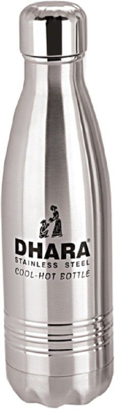 KUBER INDUSTRIES Dhara Stainless Steel Water Bottle For Hot & Cold Water (500ml)-DHARA02 500 ml Flask  (Pack of 1, Silver, Steel)
