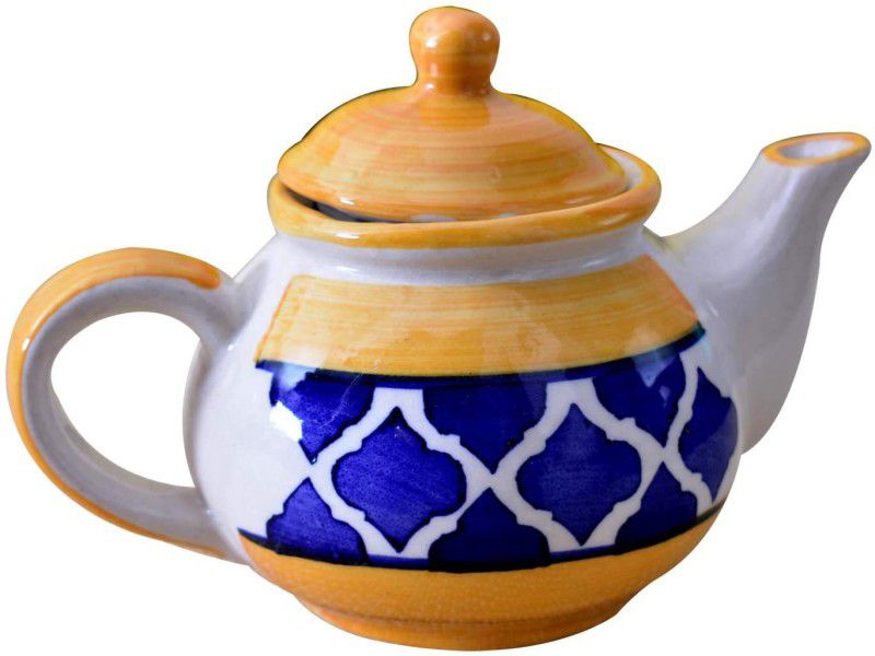Kunhar Ceramic Teapot | Serving Kettle | Ceramic Kettle, Tea Urn  (1000 ml)