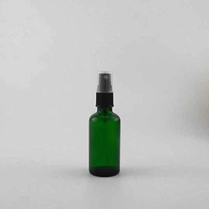 JARBAZAAR 30 ML GREEN GLASS BOTTLE with Spray Pump for Multi use DIY Perfume 18 Pcs 30 ml Bottle  (Pack of 18, Green, Glass)