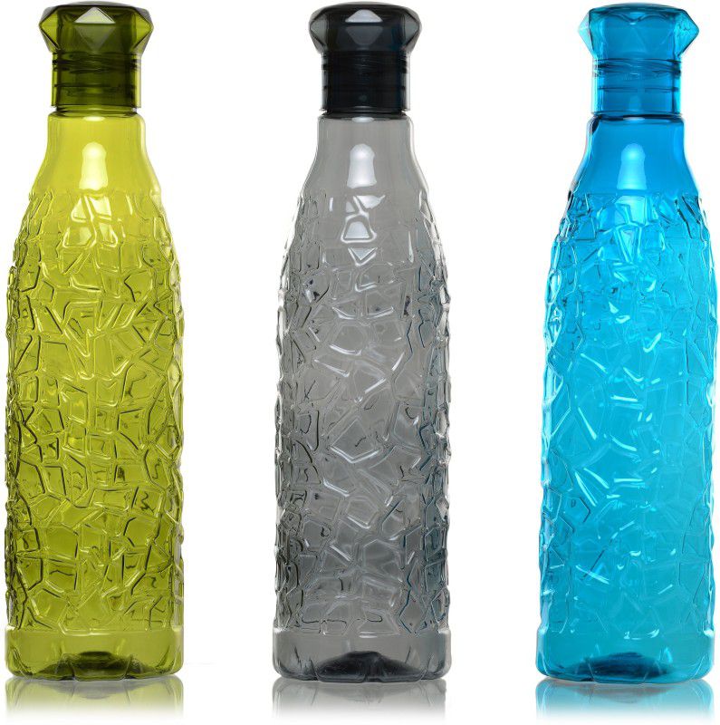 Flipkart SmartBuy New Eagle water bottle of 1000 ml Bottle  (Pack of 3, Multicolor, PET)