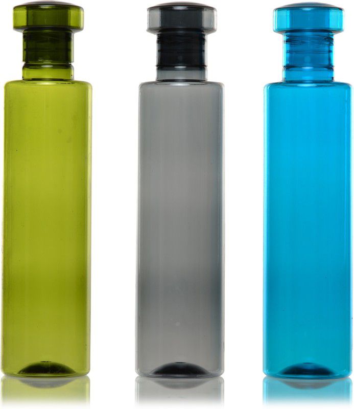 Flipkart SmartBuy Vintage water bottle of 1000 ml Bottle  (Pack of 3, Multicolor, PET)