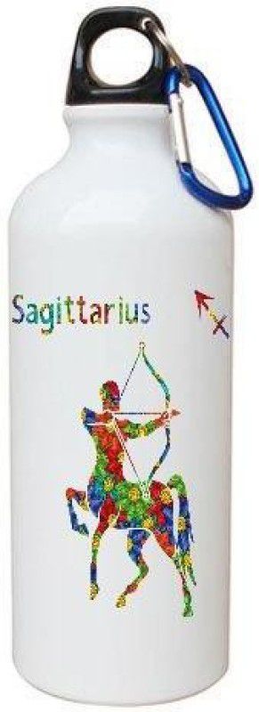 AAACreations Saggitarius Zodiac Sign Aluminium Bottle 600 ml Bottle  (Pack of 1, Multicolor, Aluminium)