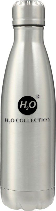 H2O Collection CLB Flask 500ml Silver 500 ml Bottle  (Pack of 1, Steel/Chrome, Steel)